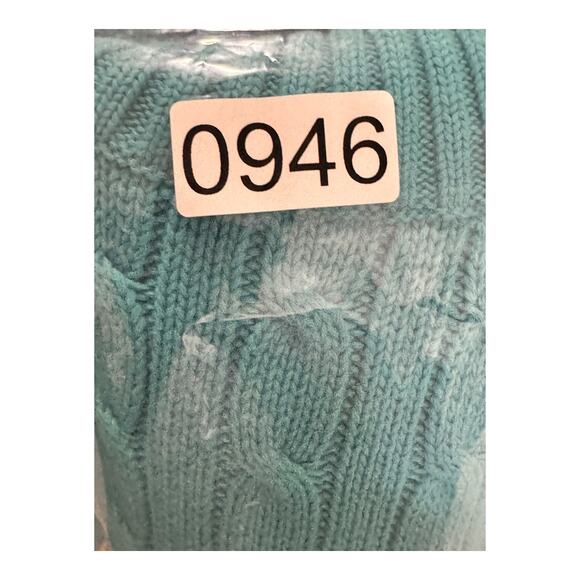 Ralph Lauren sport cable knit turtleneck sweater in aqua blue women’s Large - Picture 9 of 9